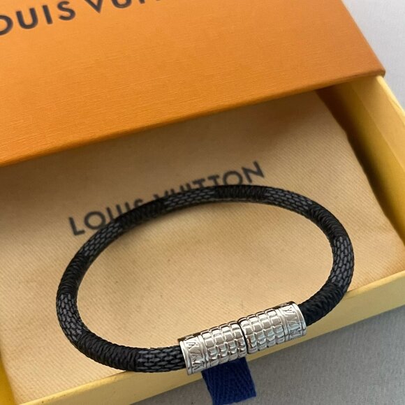 Louis Vuitton Damier Graphite Keep It Bracelet - unisex - Picture 1 of 7